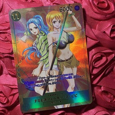 Nami + Nefertari Vivi ONE PIECE Honey ACG Waifu Anime Goddess Holo 2 Girl Card