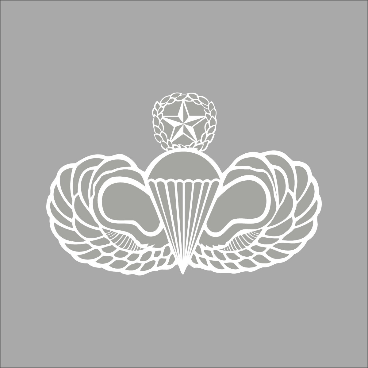 US Army Jump Master Wings Military 1 Color Window Wall Vinyl Decal ...