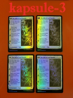 4x The Fall of Lord Konda | FOIL | Kamigawa Neon Dynasty | MTG Magic Cards
