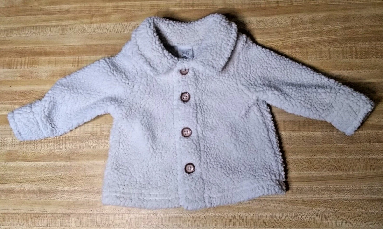OFF WHITE Giacca pile Carter's Just One You bambino unisex 3 mesi 100% poliestere bianco sporco
