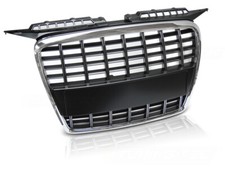 GRILL GRAU59 FOR AUDI A3 2005 2006-2008 SPORTBACK 3D 5D S8 LOOK CHROME BLACK
