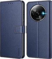 HandyhüLle FüR Xiaomi Redmi A3 - Leder KlapphüLle Mit Standfunktion, Blau