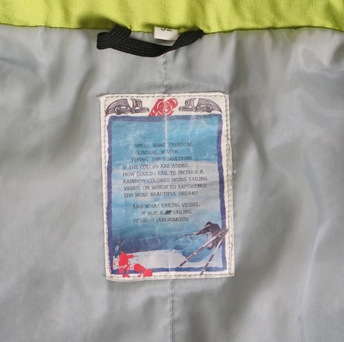 Vintage K2 ski jacket, Colorful Ski Wear Men Snow Suit, Snowboarding Jacket L/XL - Picture 7 of 12