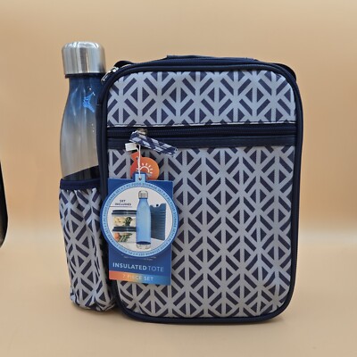 Insulated Tote Lunch Box 7 Piece Set Brand New