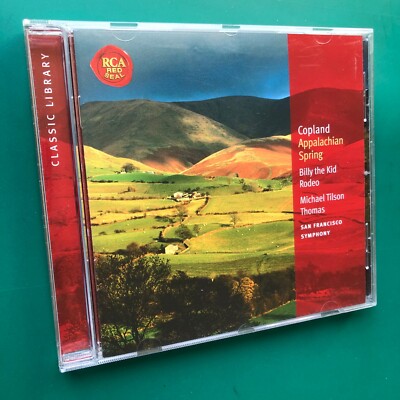 Copland APPALACHIAN SPRING Etc. CD Michael Tilson Thomas, San Francisco Symphony
