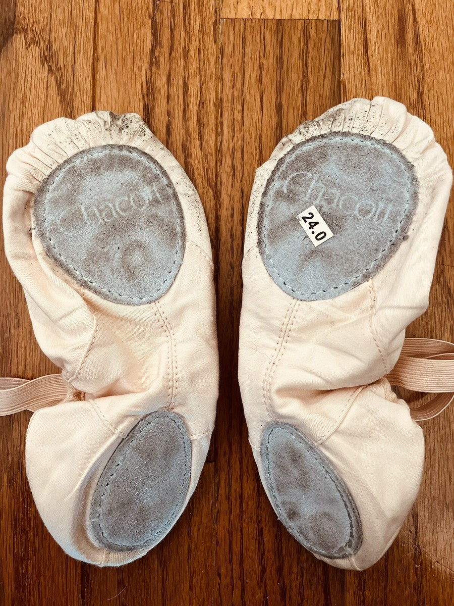 Pre-owned Chacott Canvas Split-Sole Ballet Shoes 24cm | eBay