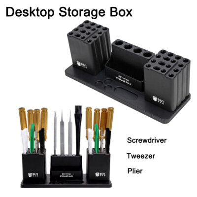 Desktop Screwdriver Organizer Rack Repair Tools Storage Holder Box
