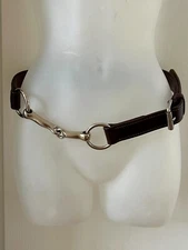 Rebecca Ray Belt Size 34 Black Snaffle BIT Bridle Equestrian Leather USA