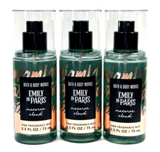 NEW 3 BATH  BODY WORKS EMILY IN PARIS MACARON CLOUD WOMEN BODY MIST 2.5 FL OZ