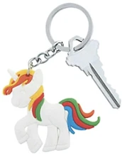 Unicorn Key Chains 12 PK Keychains 2 Inch Plastic New Party Favors Gift Bags