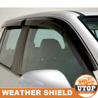 Tinted Black Weather Shields Sun Visor Weathershield for VW Amarok 2H 2009-2022