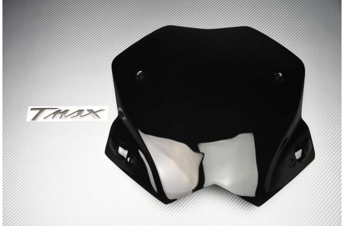 Pare-brise TMAX 530 anti-vent plastique PVC noir résistant pour SJ09 2012