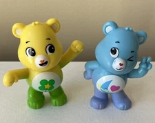 Care Bear Peel N Reveal Figurines Mystery Surprise Lot Of 2 Care Bears 2.5 In