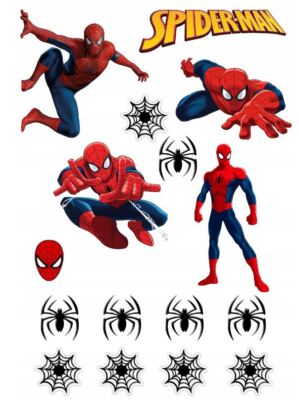 Spiderman Essbar Superhelden Hero Web Tortenaufleger Torte Geburstag + TEXT