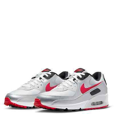 Nike Air Max 90 DX4233-001 Sneakers Men's Icons Silver Red Nike Air Max 90 DX4233-001 Sneakers Men's Icons Silver Red