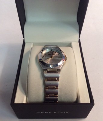 Silver Anne Klein watch in original box Anne Klein NY Women main image 2