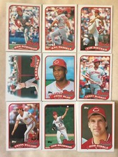 1989 Topps Cincinnati Reds Complete Team Set!! Pete Rose+