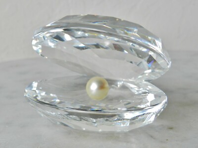 Swarovski Crystal Oyster Clam w/ Pearl | eBay