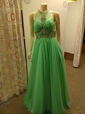 Mint Green, Long Column Sheath, Beautiful Formal Dress