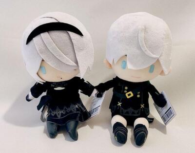 NieR:Automata Deformed Plush doll 2B 9S Real face Set of 2 Taito