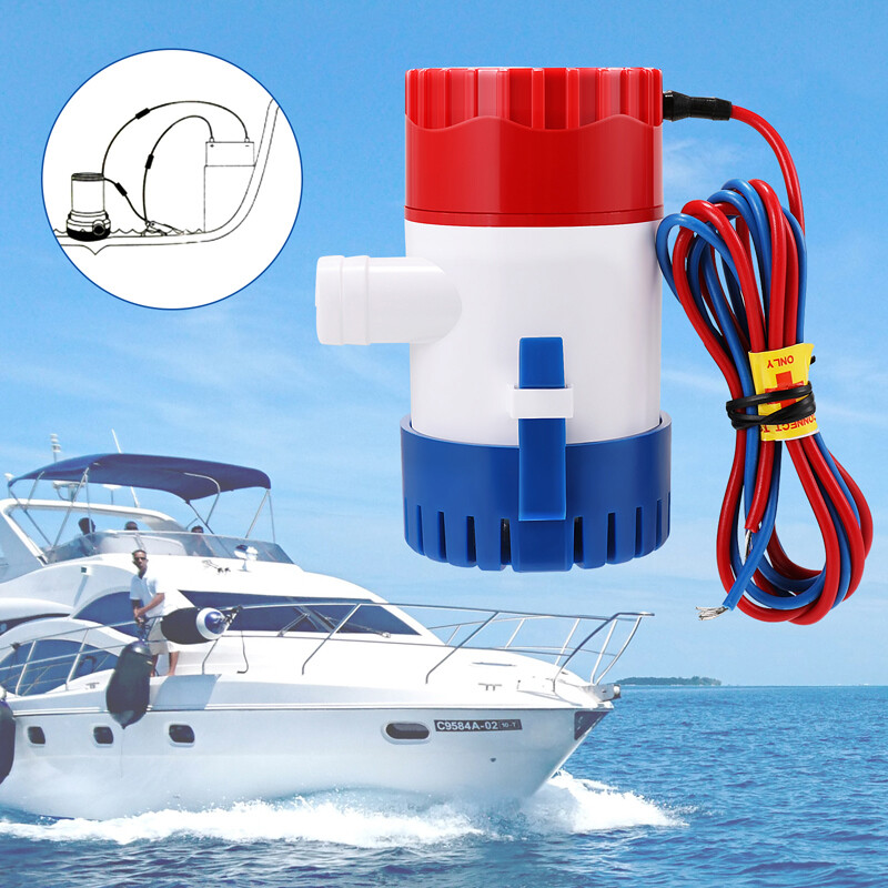Non Automatic Bilge Pump Submersible Boat Bilge Pump 12V 350GPH for