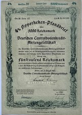 Historische Aktie - Deutsche Centralbodenkredit - 1942