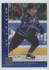2001-02 ITG Be A Player Memorabilia Sapphire 45/100 Cliff Ronning #459 b8c