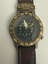 Rare Camel Trophy Green Belt Swiss Made Quartz