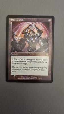 Static Orb 7th Edition Rare Foil 319/350 Artifact MTG WOTC LP/MP