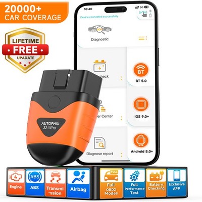Automotive OBD2 Scanner ABS SRS ENGINE TRANSMISSION System Diagnostic Tool IOS