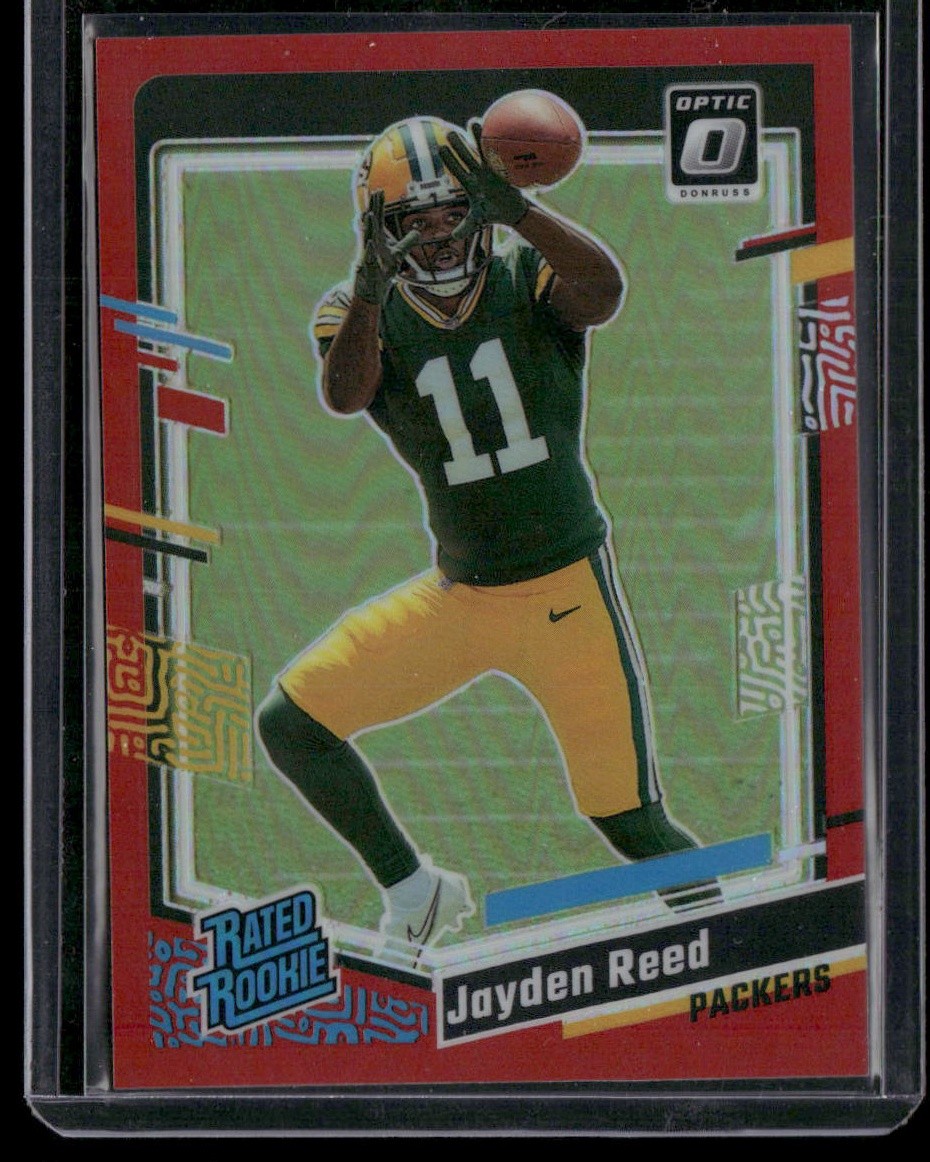 2023 Donruss Optic #239 Jayden Reed Red #/99