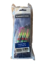 10 x packs of  Mackerel Feathers, Flasher Rigs,  6 Hooks  Per Rig. Ex-Shop Stock