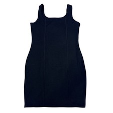 NEW Wild Fable Womens Black Sleeveless Bodycon Mini Dress Stretch Casual Size M