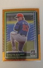 2025 Panini Donruss - Optic Hurston Waldrep #58 Orange Velocity Prizm (RC)