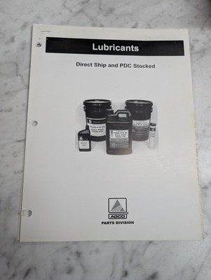 AGCO LUBRICANTS DIRECT SHIP PDC STOCKED PARTS DIVISION SALES CATALOG
