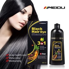 Hair Dye Shampoo 3 in 1 Hair Shampoo Instant Hair Dye Herbal Ingredients