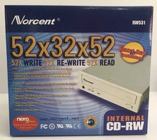 Norcent 52x32x52 Internal CD-RW Drive RW531 NEW Sealed