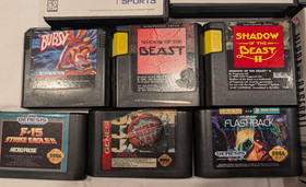 Sega Genesis 1601 Console w Controllers 10 Games TESTED