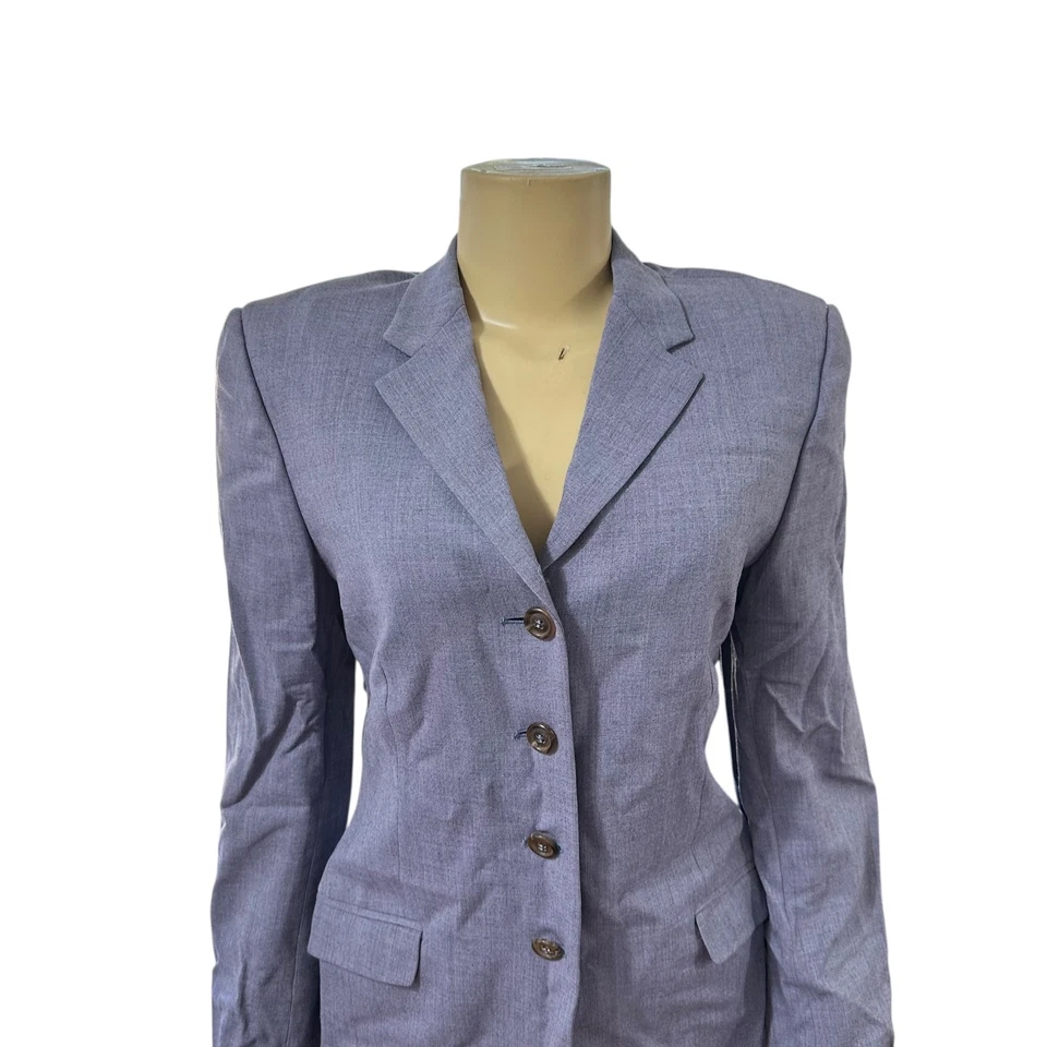Piazza Sempione Womens Wool Blend Blazer Jacket Size IT 44 Quiet Luxury 80s - Image 4 of 4