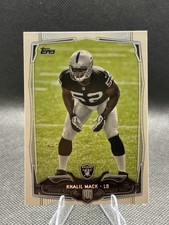 Topps Finest 2014 Khalil Mack #373 Oakland Raiders Rookie NFL Football Card. rookie card picture