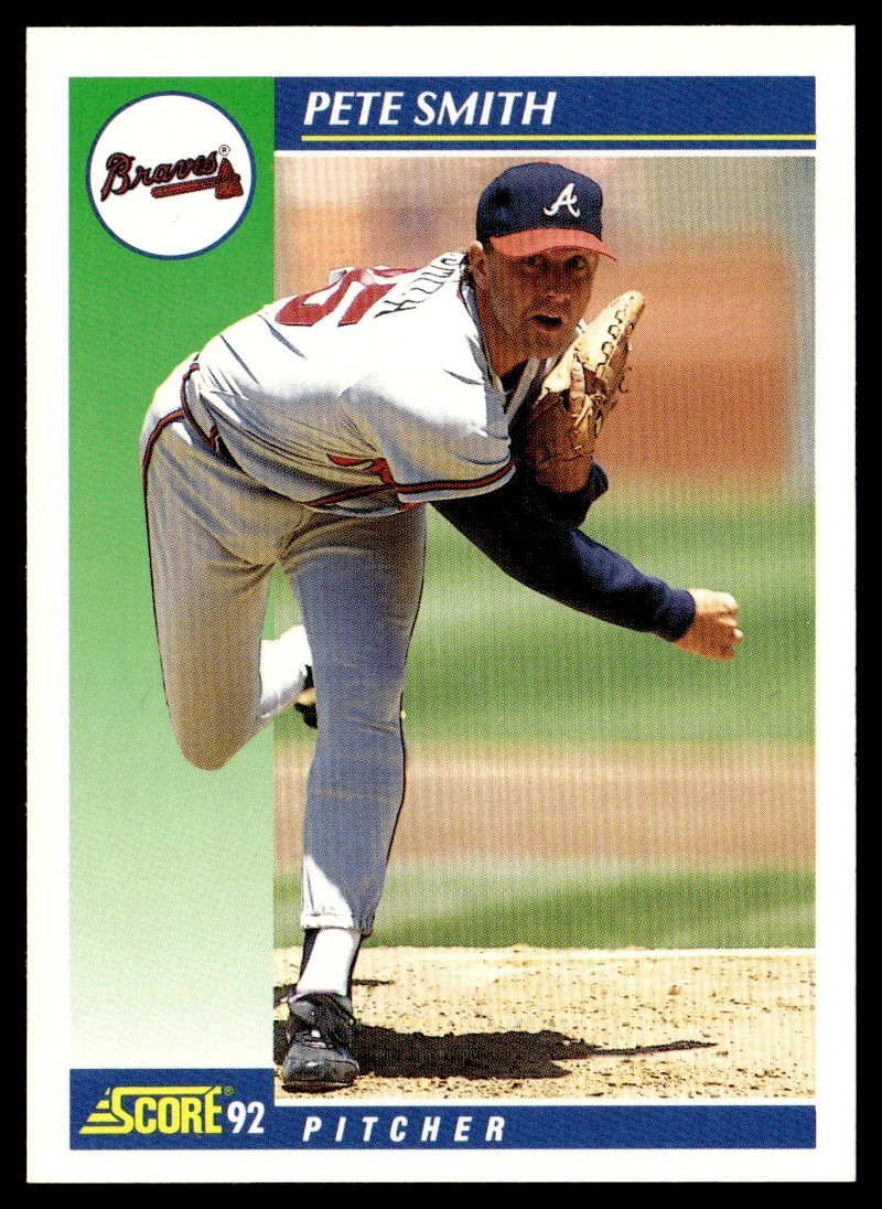 1992 Score Pete Smith Atlanta Braves #464