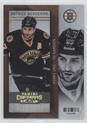 2013-14 Panini Playoff Contenders Gold 37/100 Patrice Bergeron #31 HOF 0e1j