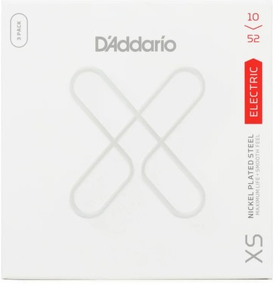 D'Addario XSE1052 XS Nickel-plated Steel Coated Electric Guitar Strings -
