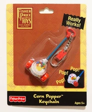 Brand New Fisher Price Corn Popper Keychain, Made by Basic Fun, Sealed