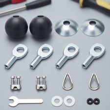 17 Pcs Gym Cable Attachments for 5mm Pulley M...