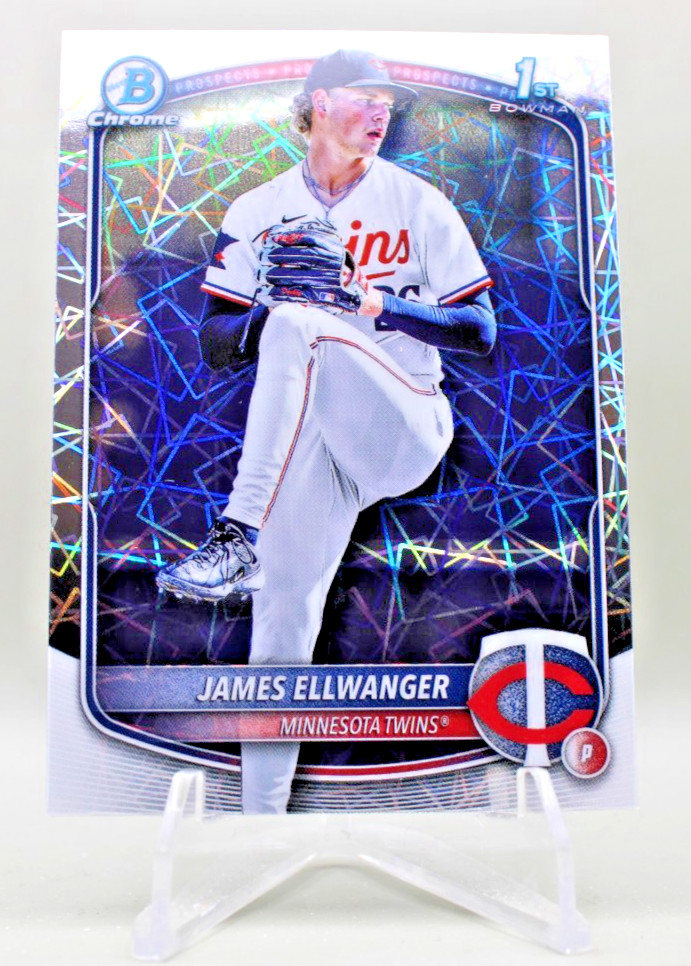 2025 Bowman Draft Chrome - #BDC-164 James Ellwanger Laser Refractor Twins