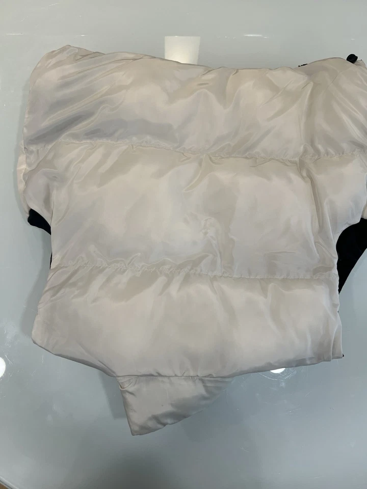 Chaleco reversible negro blanco Foto 2 de 4