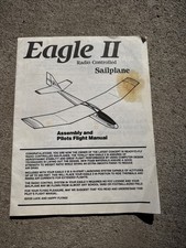 VTG 1985 Cox American Eagle 2 Radio Controlled Sailplane Operating Instructions