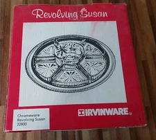 Vintage 70's Irvinware Towle Company Chromeware Gourmet Revolving Susan 22800