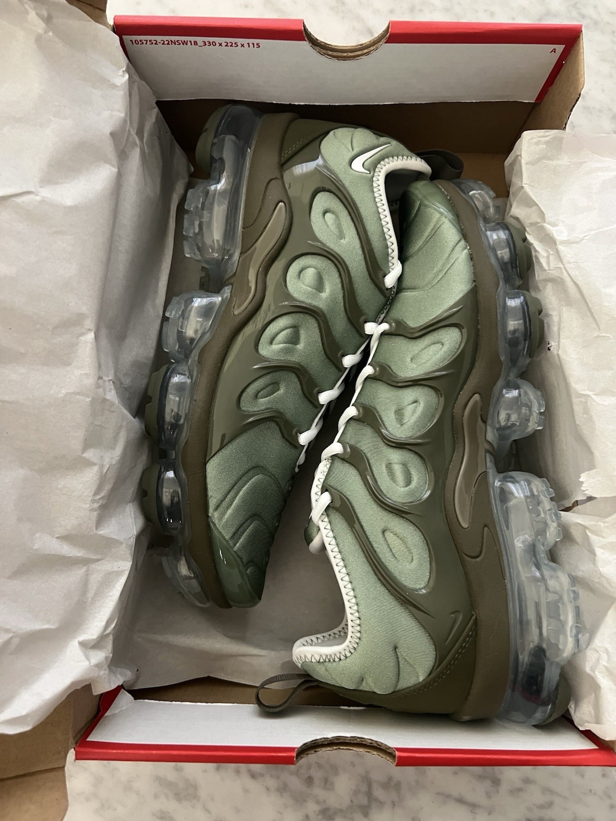 Size 8.5 - Nike Air VaporMax Plus “Oil Green” *BRAND NEW. COMPLETE BOX*